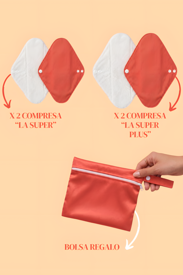 Pack Noche de Chill · Compresas reutilizables